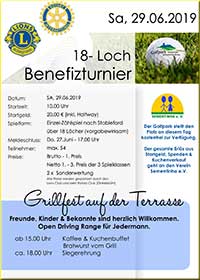 Lions Rotary Benefiz-Golfturnier 29.06.2019