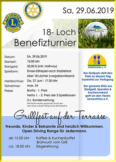 Lions Rotary Golf-Benefizturnier 2019